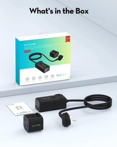 منصة شحن بـ 3 منافذ فيش السفر من راف باور