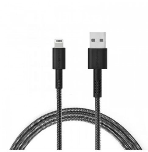 كيبل ايفون راف باور تايب سي قماش 1,2 مترPD معتمد م...