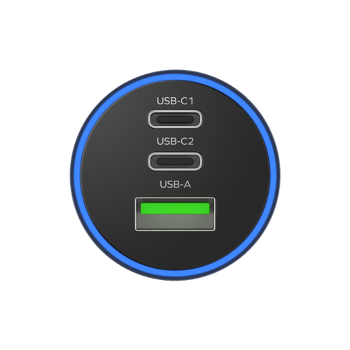 شاحن سيارة موماكس بتقنية ال PD مخرجين لون اسود