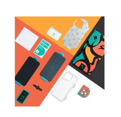 دارك - مجموعة حماية متكاملة 5 في 1 للآيفون 15بلس,ض...