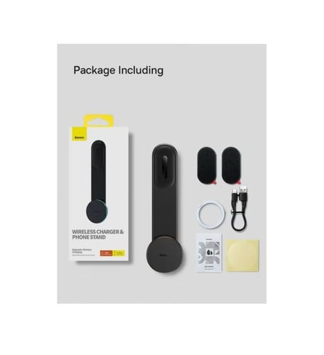 حامل جوال بيسوس C02 برو مع شحن لاسلكي مغناطيسي ماج...