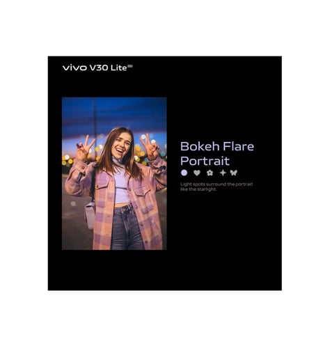 فيفو V30 لايت ذاكرة 256 و ذاكرة رام 12 5G أسود