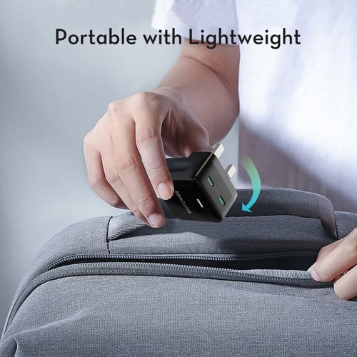 فيش جداري من راف باور بمنفذين بي دي بقوة 35 واط اس...