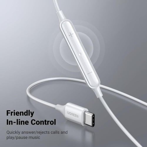 سماعة أذن يوجرين سلكية HiTune بوصلة USB-C - أبيض ض...