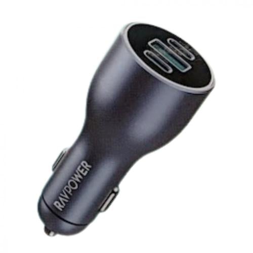 شاحن سيارة راف باور 100 واط بمنفذين تايب سي ومنفذ...