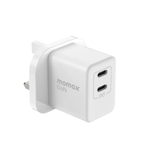 شاحن جداري موماكس بـ 3 منافذ مع تقنية GaN للشحن ال...