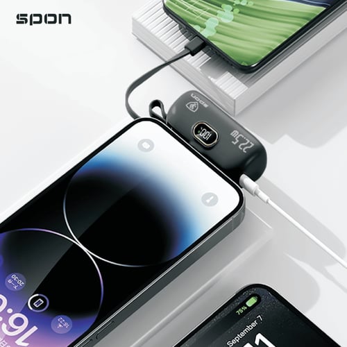 باور بانك 5000 الف يدعم الشحن السريع ماركة SPON