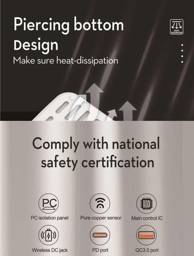 صندوق تنظيم الطاقة وكابيلات الشحن ب 8 مقابس شحن وش...