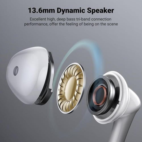 سماعة أذن يوجرين سلكية HiTune بوصلة USB-C - أبيض ض...