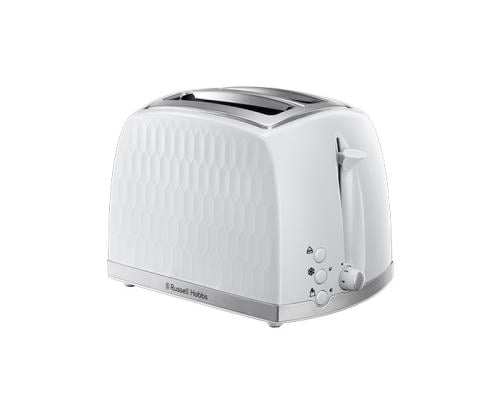 محمصة خبز بشريحتين من راسل هوبز ابيض 26060