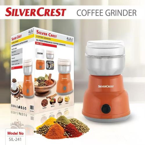 مطحنة قهوة وتوابل سيلفر كريست SIL-241 - قوة 300 وا...