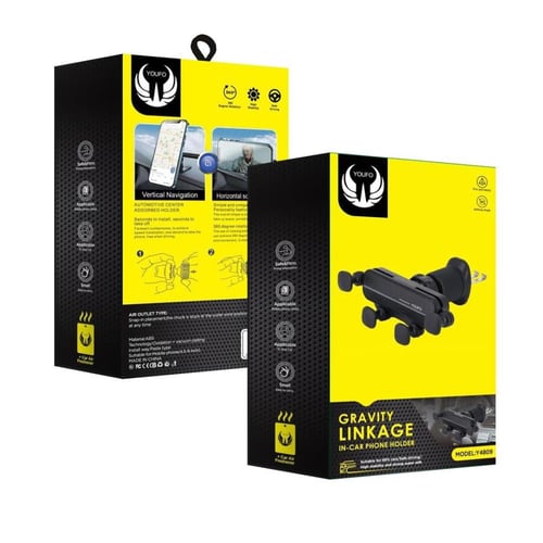 حامل جوال مغناطيسي علي فتحة المكيف من يوفو