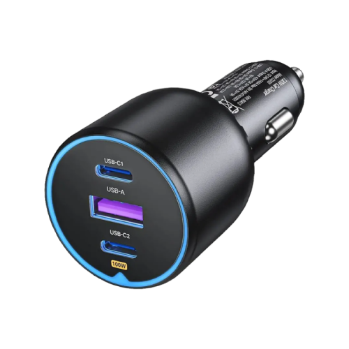 شاحن سيارة يوجرين بمنفذين USB-C وبمنفذ USB وبقوة 1...