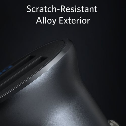 شاحن سيارة معدني يو اس بي من انكر 24 واط