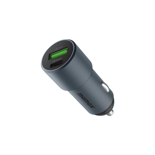 شاحن سيارة موماكس UC15E بمنفذ PD 20 واط ومنفذ USB...