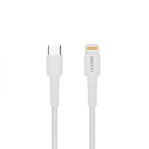 كابل ليفوري Type-C الى ايفون 1,8 م بلاستيك أبيض