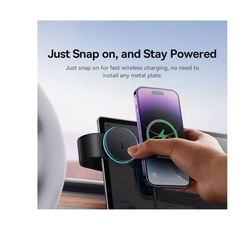 حامل جوال بيسوس C02 برو مع شحن لاسلكي مغناطيسي ماج...