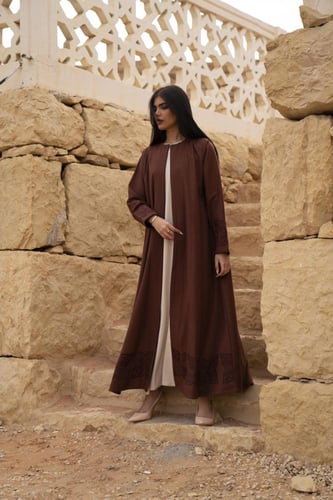 عبايه جوخ اسوره اسفل تطريز جملي