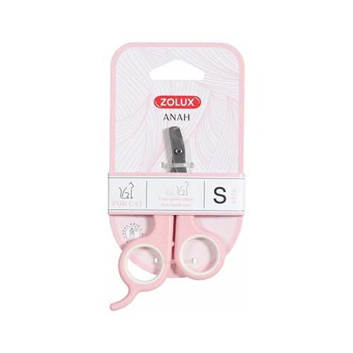 مقص اظافر للقطط لون زهري زولكس عدة أحجام