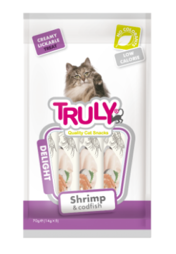 جمبري و سمك القد وجبة ممتعة كريمي ترولي 70 جرام