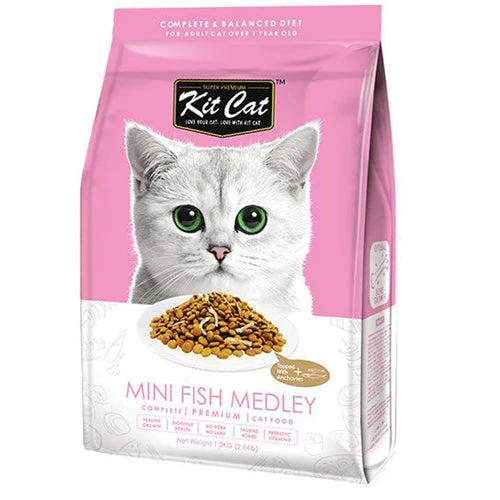 كت كات مزيج السمك الصغير طعام جاف للقطط (لنمو العظ...
