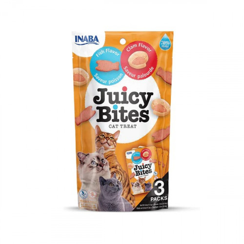اينابا جوسي بيتس مكافات للقطط بنكهة السمك و المحار...