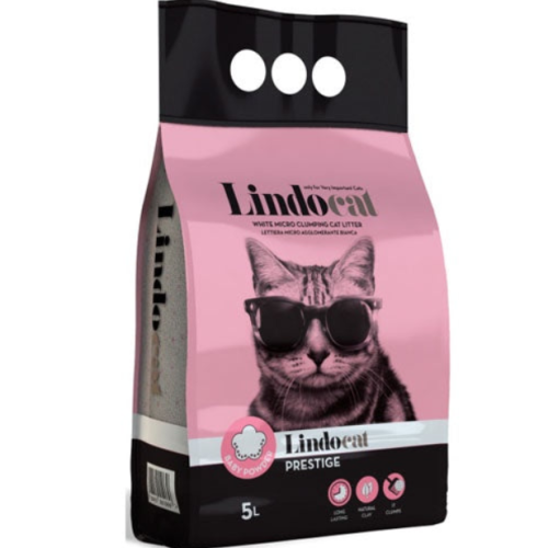 ليندو كات رمل قطط بريستيج برائحة بودرة الطفل 5 لتر