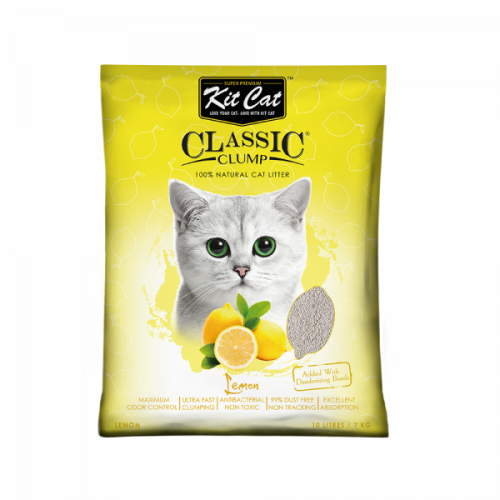 كت كات 10 لتر رمل كلاسيك للقطط برائحة الليمون