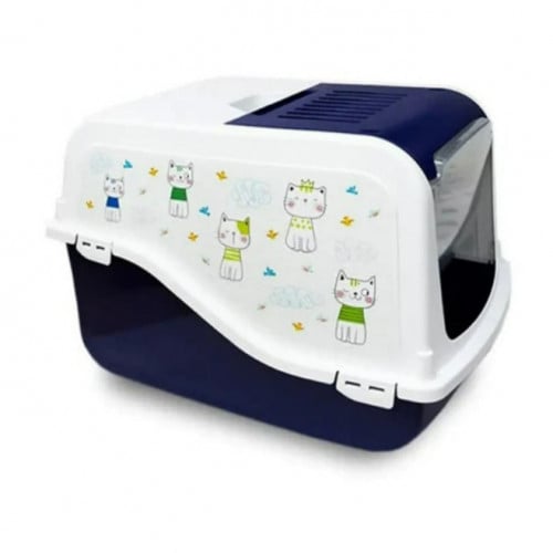 بيرغامو ارييل صندوق رمل مع سكوب تنظيف ، لون أزرق