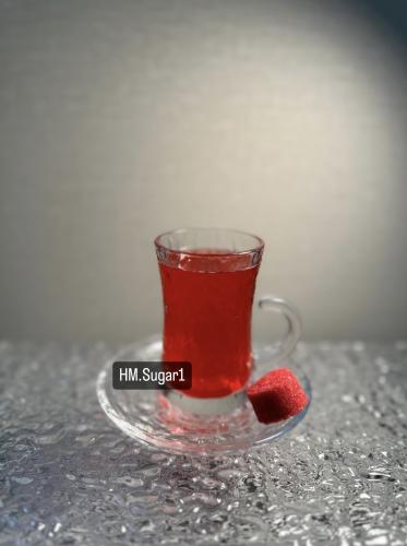 10 قطع من شاي الفراولة