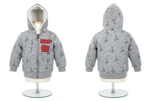 جاكيت قطني ثقيل مبطن بفرو ناعم