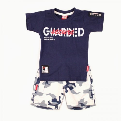 طقم ولادي صيفي قطعتين "المستكشف الصغير" - تيشيرت ق...