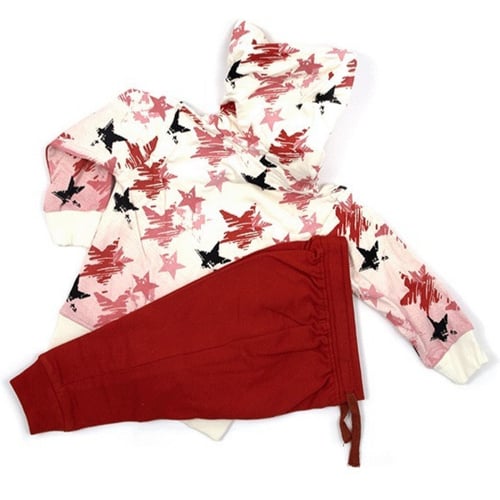 طقم بناتي شتوي قطعتين