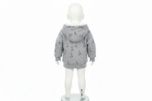 جاكيت قطني ثقيل مبطن بفرو ناعم