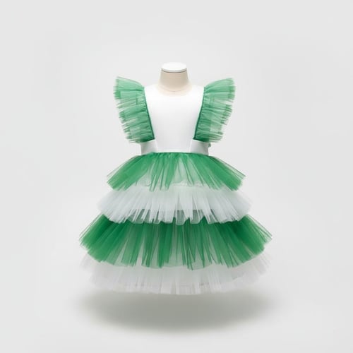 فستان أطفال فاخر بتصميم أنيق ولمسة أميرية