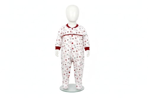 أفارول مواليد شتوي "قلوب دافئة" قطني مبطن