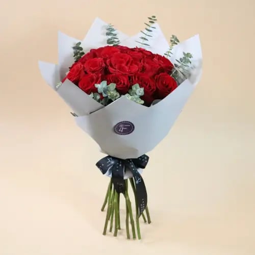 ورد طبيعي أحمر