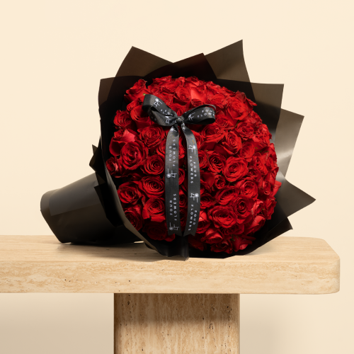 بوكيه كبير 100 وردة