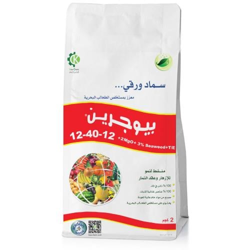سماد بيوجرين الفوسفور12-40-12 + TE (2 كجم)