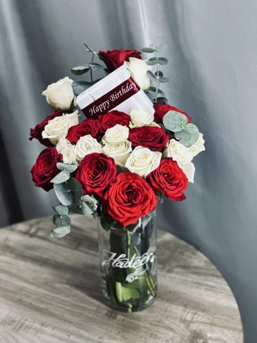 تنسيق فازة مع هدية