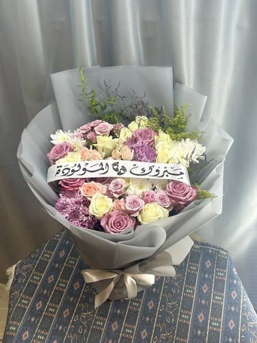 بوكيه ورد مواليد