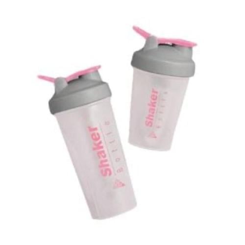 شيكر انيق بلون رصاصي و وردي حجم 400 مل