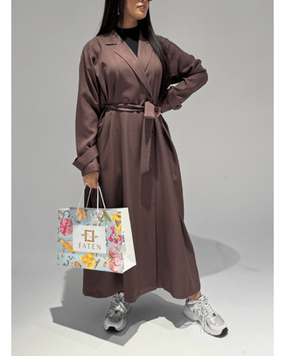 بالطو شتوي بني