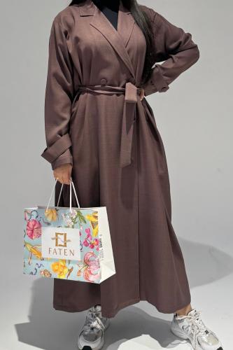 بالطو بني فاتح