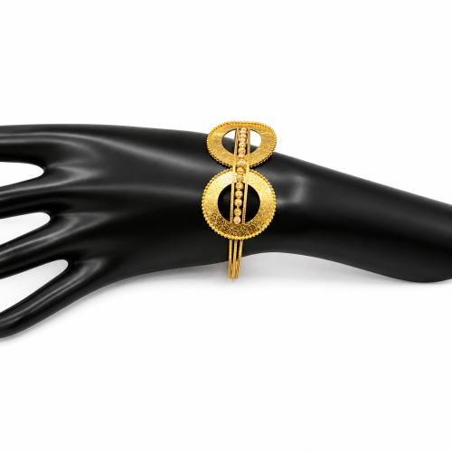أسوارة الدائرتين الفاخرة ذهب عيار 21