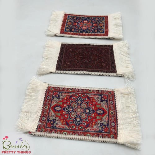 فنجان رمضان يجمعنا+ كوستر(قماش)