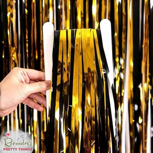 ستارة حفلات- أسود مع ذهبي