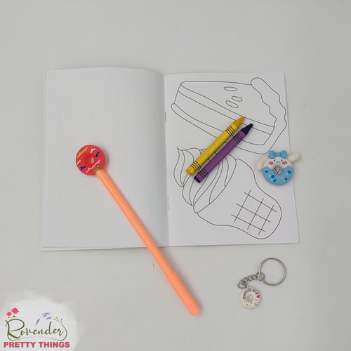 دفتر تلوين بملحقاته-دونات