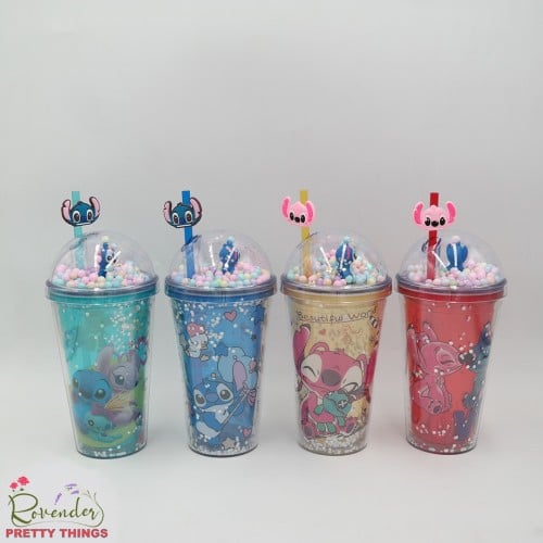 كوب بمصاصة - stitch (الحبة)