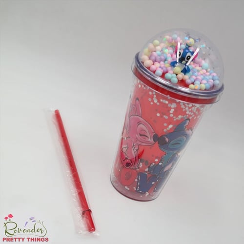 كوب بمصاصة - stitch (الحبة)